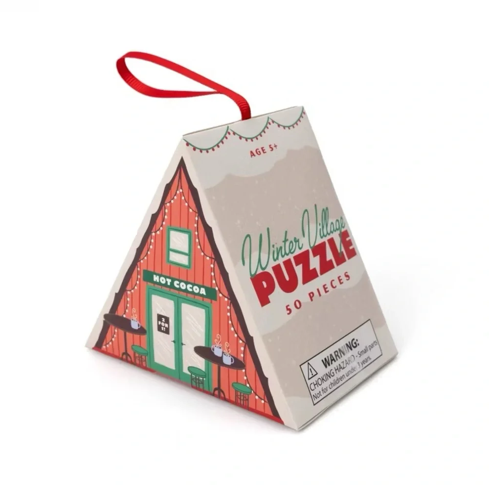 3 Target Bullseye Puzzle Ornaments